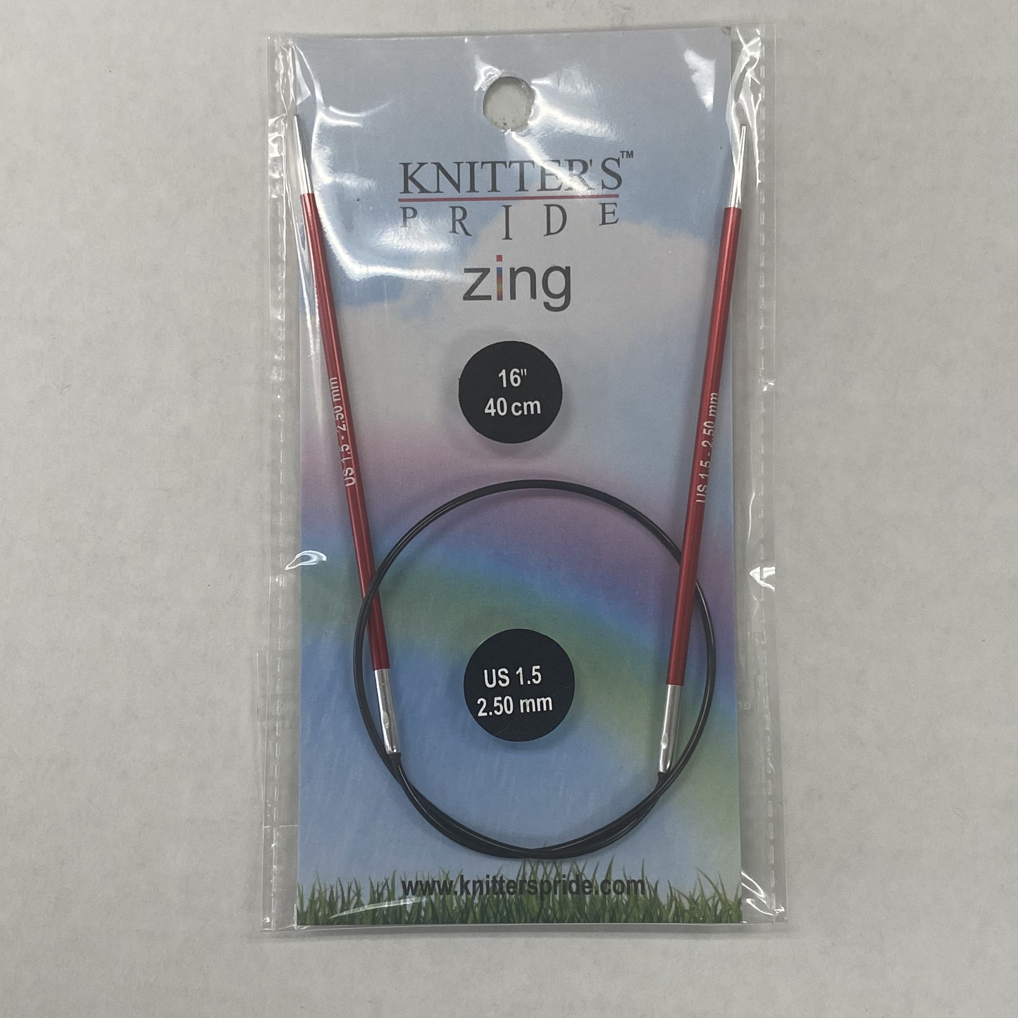 Knitter's Pride - Zing - US 1.5 / 2.50mm Fixed Circular Needles