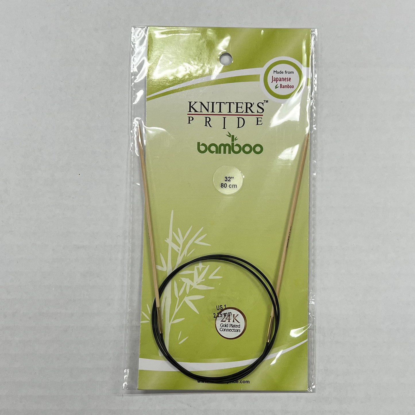 Knitter's Pride - Bamboo - US 1 / 2.25mm Fixed Circular Needles