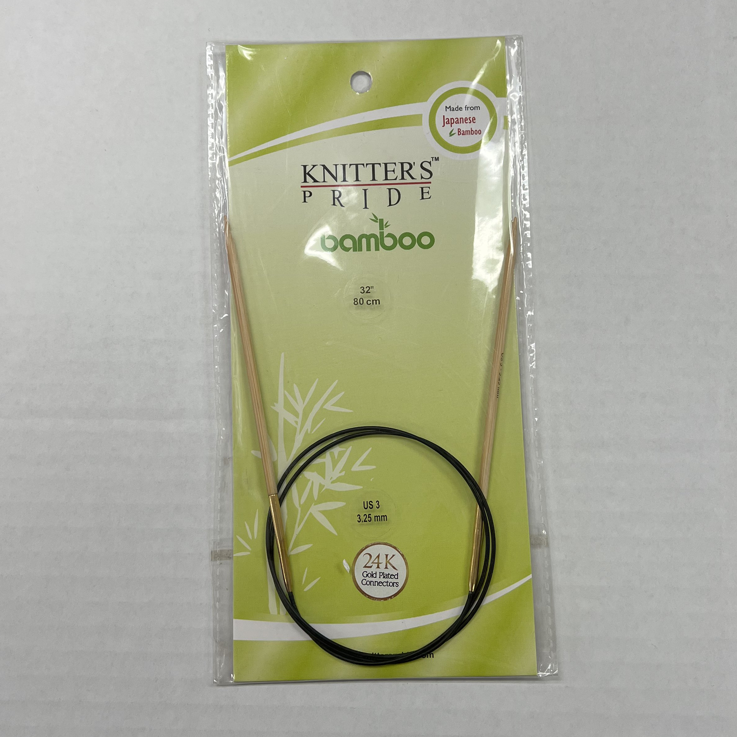 Knitter's Pride - Bamboo - US 3 / 3.25mm Fixed Circular Needles