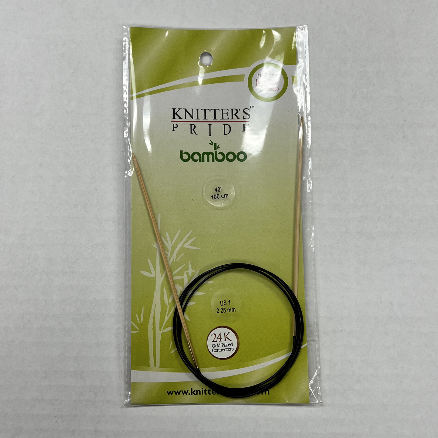 Knitter's Pride - Bamboo - US 1 / 2.25mm Fixed Circular Needles