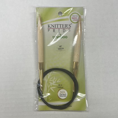 Knitter's Pride - Bamboo - US 15 / 10.00mm Fixed Circular Needles
