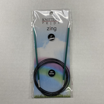 Knitter's Pride - Zing - US 3 / 3.25mm Fixed Circular Needles