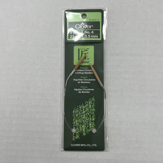 Clover - Takumi Bamboo - US 4 / 3.5mm Fixed Circular Needles