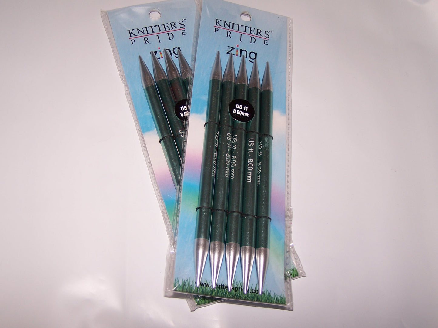 Knitters Pride Zing US 11 (8.00mm) size 6 inch DPN's