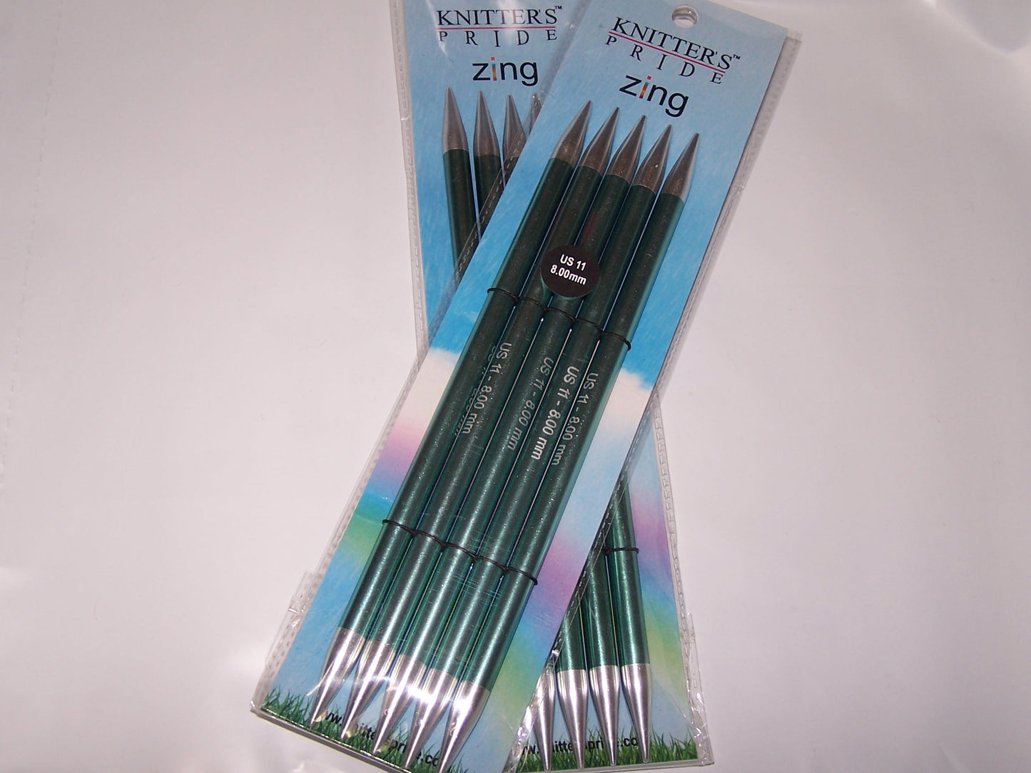 Knitters Pride Zing US 11 (6.00mm) size 8 inch DPN's