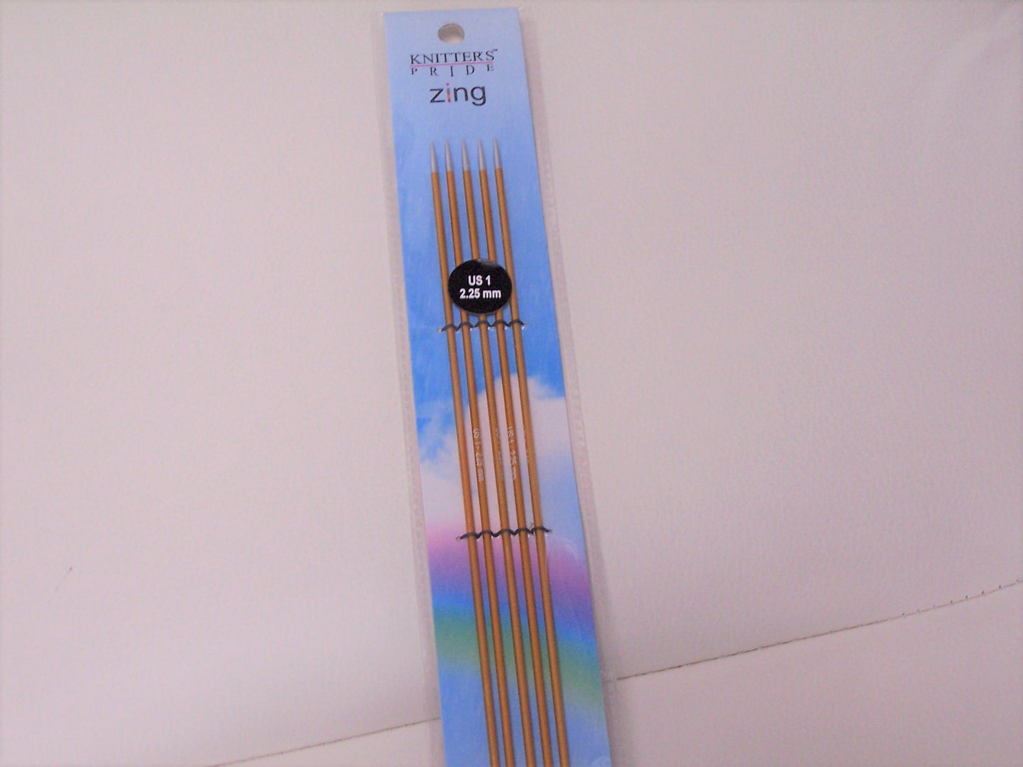 Knitters Pride Zing US 1 (2.25mm) size 8inch DPN's