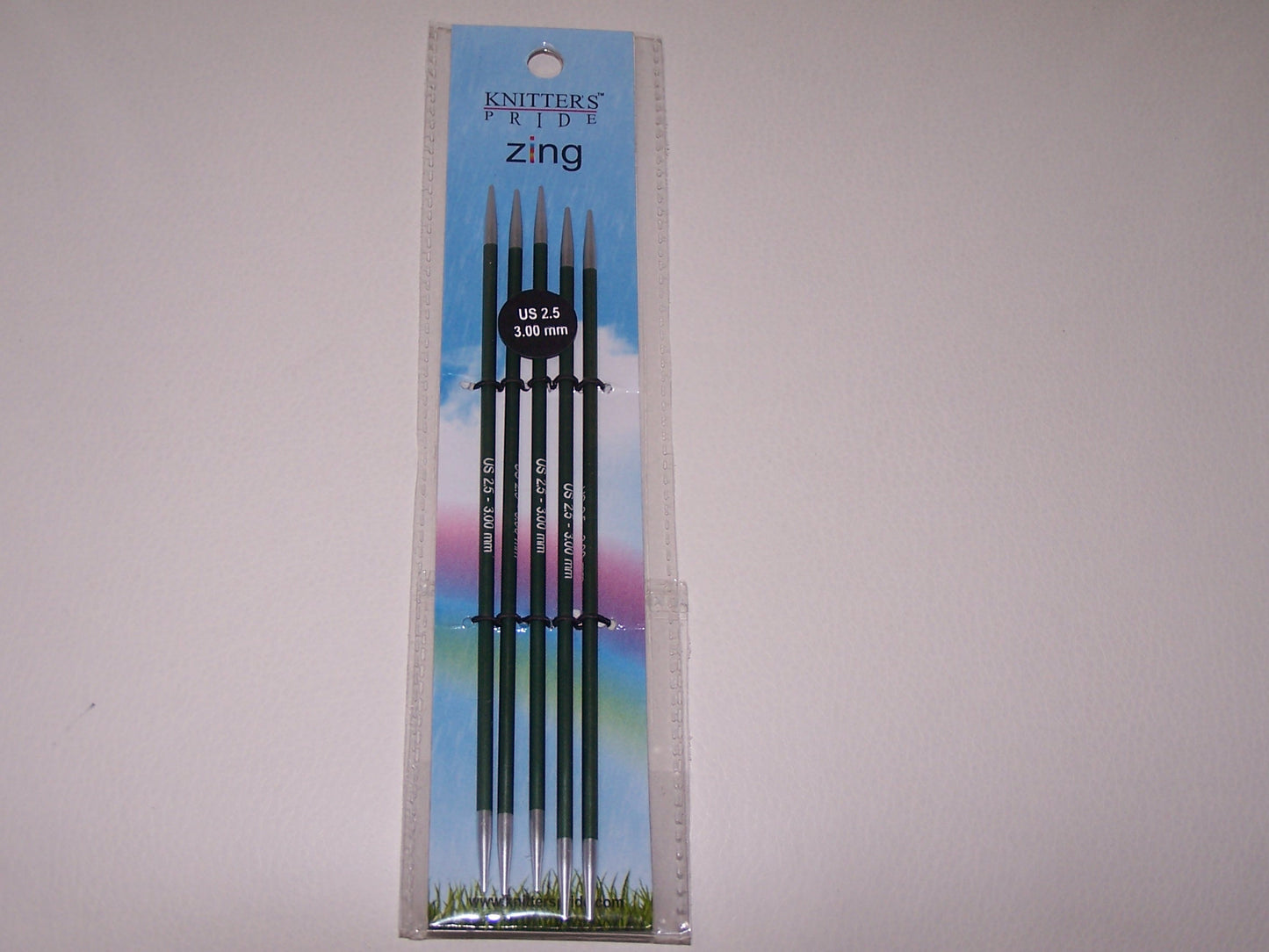 Knitters Pride Zing US 2.5 (3.00mm) size 6 inch DPN's