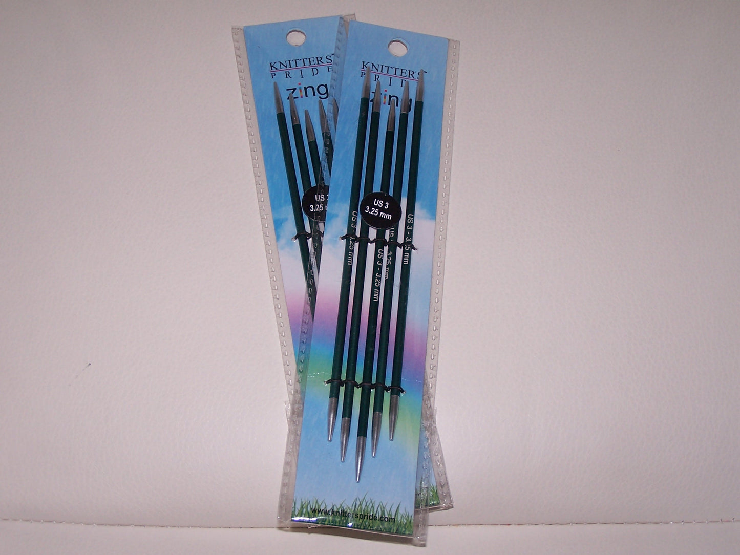 Knitter's Pride Zing US 3 (3.25mm) size 6 inch DPN's