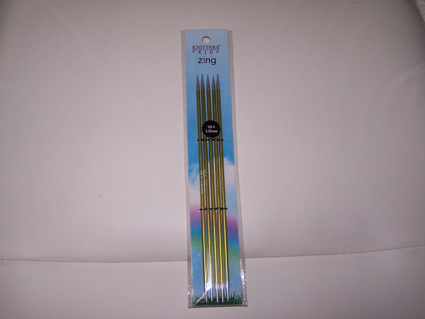 Knitters Pride Zing US 4 (3.50mm) size 8 inch DPN's